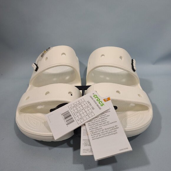 Crocs Classic  Sandals Slides Slip On Mens Size 13 White Shoes NWT main image 4